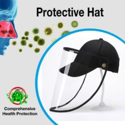 2020 Spray Detachable Anti-spitting Anti Face Protective Hat Cover Outdoor Cap Hot Splash-proof Helmet Hat color: Khaki|Red|Black|Blue|White|Yellow  New Arrivals 2020 Fight Coronavirus