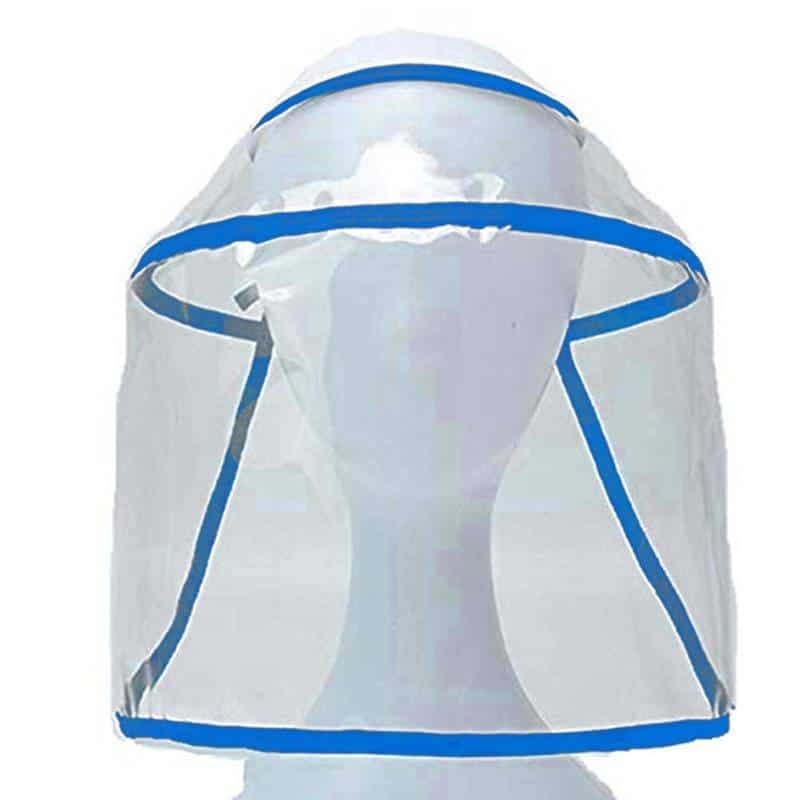 Protective Hat Safety Cap Dustproof Windproof Removable Anti-fog Saliva Multi-function Transparent Face Cover Shield