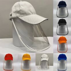 Multi-function Protective Cap Anti Infection Protective Hat Eye Protection Anti-fog Windproof Hat Anti-saliva Face Cover Cap color: Orange|Red|Black|Blue|White|Yellow  New Arrivals 2020 Fight Coronavirus