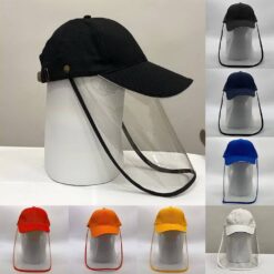 Multi-function Protective Cap Anti Infection Protective Hat Eye Protection Anti-fog Windproof Hat Anti-saliva Face Cover Cap color: Orange|Red|Black|Blue|White|Yellow  New Arrivals 2020 Fight Coronavirus