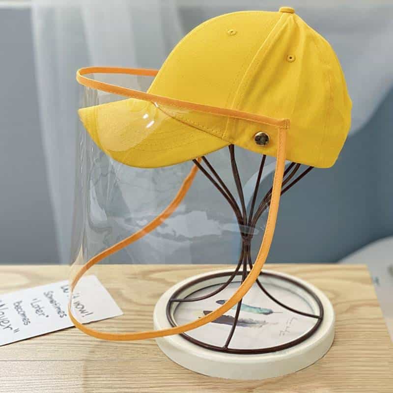 Kids Protective Hat Transparent Anti-saliva Removable Outdoor Baseball Cap For Children Dust Cover Full Face Anti Droplet Hat