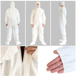 2020 Painting Decoration Polishing Laboratory Waterproof Protector Work Suit Disposable Overalls Oil Dustproof color: White PP L|White PP XL|White PP XXL|White PP XXXL|White SMS L|White SMS XL|White SMS XXL|White SMS XXXL  New Arrivals 2020 Fight Coronavirus Best Sellers