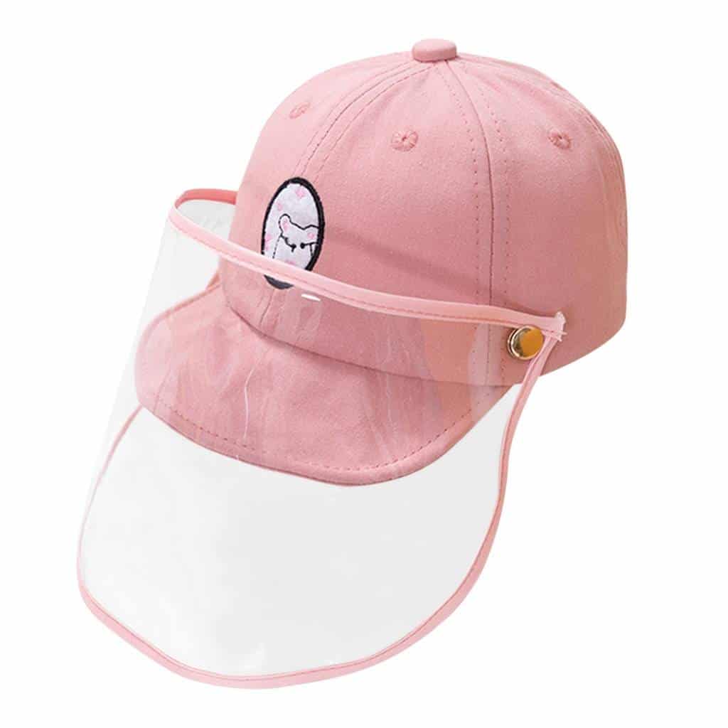 Anti-spitting Peaked Cap Hat Protective Hat Dustproof Cover Kids Boys Girls Multi-function Cap Anti-saliva Face Cover #T1P