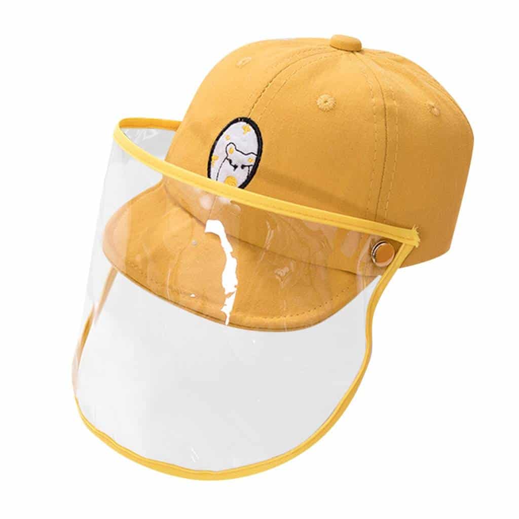 Anti-spitting Peaked Cap Hat Protective Hat Dustproof Cover Kids Boys Girls Multi-function Cap Anti-saliva Face Cover #T1P