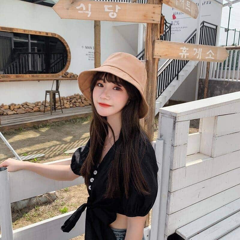 Visually Transparent Plastic Women's Hat Removable Cap for Women Sun Chapeu Feminino Bucket Hats