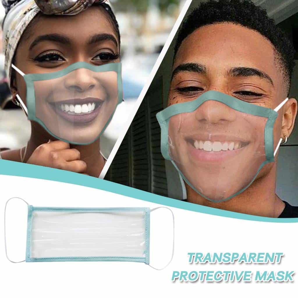 Reusable With Clear Window Unisex Adult Breathable Reuse Anime Funny Transparent expression masks Cosplay Costume Accessories