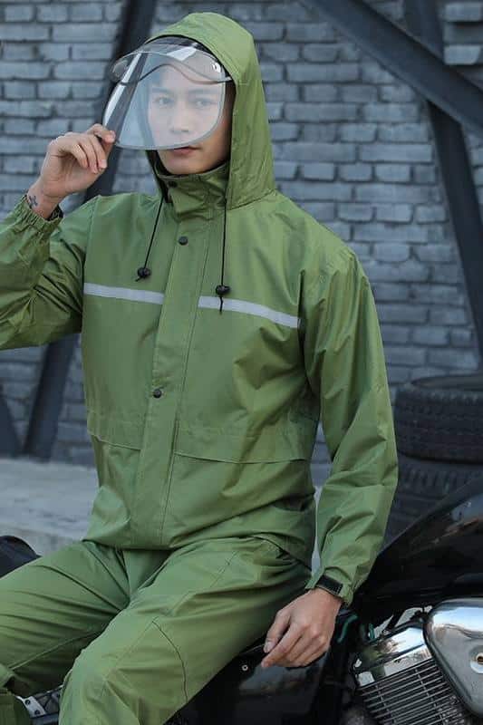 Rain Jacket with Face Shield + FREE Waterproof Pants color: 01|02|03|04|05|06|07|08|09|10|11|12  New Arrivals Coronavirus Protective Gear Jackets with Face Mask