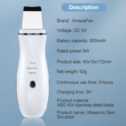 AmazeFan Ultrasonic Skin Scrubber Peeling Shovel Ion Acne Blackhead Remover Deep Cleaning Machine face Lifting Facial Massager 1ef722433d607dd9d2b8b7: China|France|Poland|Russian Federation|SPAIN|United States  New Arrivals Uncategorized Skin Care Best Sellers