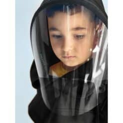 Full Protective Face Wear Clear Hooded Hat Face Shield Reusable Removable Masks For Face With Children Halloween Cosplay color: A|B|C|D  New Arrivals Coronavirus Protective Gear Safest Face Masks For Kids Best Back to School Face Masks For Kids Best Sellers