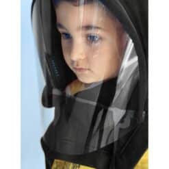 Full Protective Face Wear Clear Hooded Hat Face Shield Reusable Removable Masks For Face With Children Halloween Cosplay color: A|B|C|D  New Arrivals Coronavirus Protective Gear Safest Face Masks For Kids Best Back to School Face Masks For Kids Best Sellers