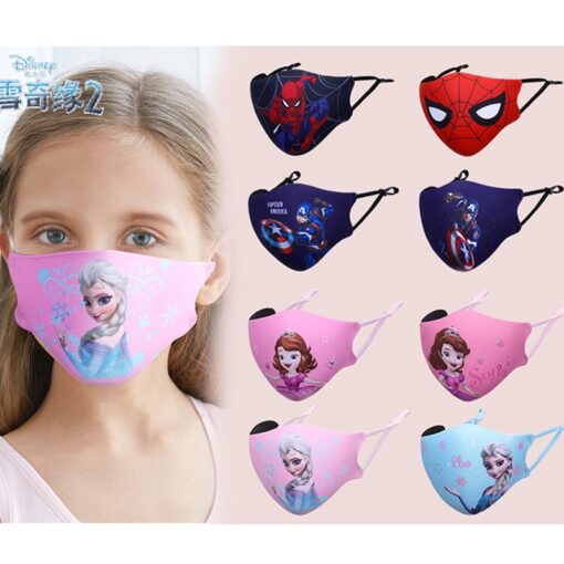 Disney Frozen Or Marvel Spider-Man Face Mask For Kids color: 001|002|003|004|005|006|007|008|009|010|011  New Arrivals Protection Against COVID-19 Face Masks Safest Face Masks For Kids Best Back to School Face Masks For Kids Best Sellers