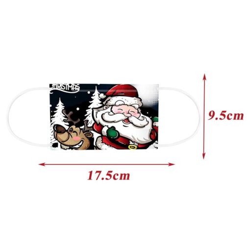 Xmas Disposable Face Mask Disposable Face Mask Adult Cartoon Fashion Christmas Mask For Face Women Halloween Маска Для Лица color: A|B|C|D|E|F|G  Face Masks For Adults New Arrivals Protection Against COVID-19 Face Masks