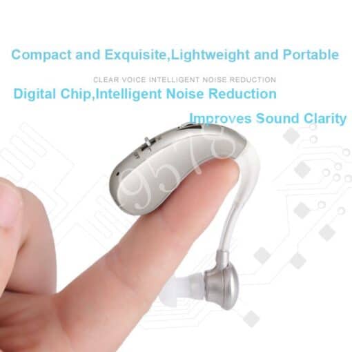 Mini Rechargeable Hearing Aid Amplifiers color: Silver|Blue  As Seen On TV Best Sellers Clearance