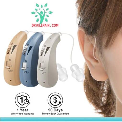 Mini Rechargeable Hearing Aid Amplifiers color: Silver|Skin|Blue  As Seen On TV Best Sellers Clearance