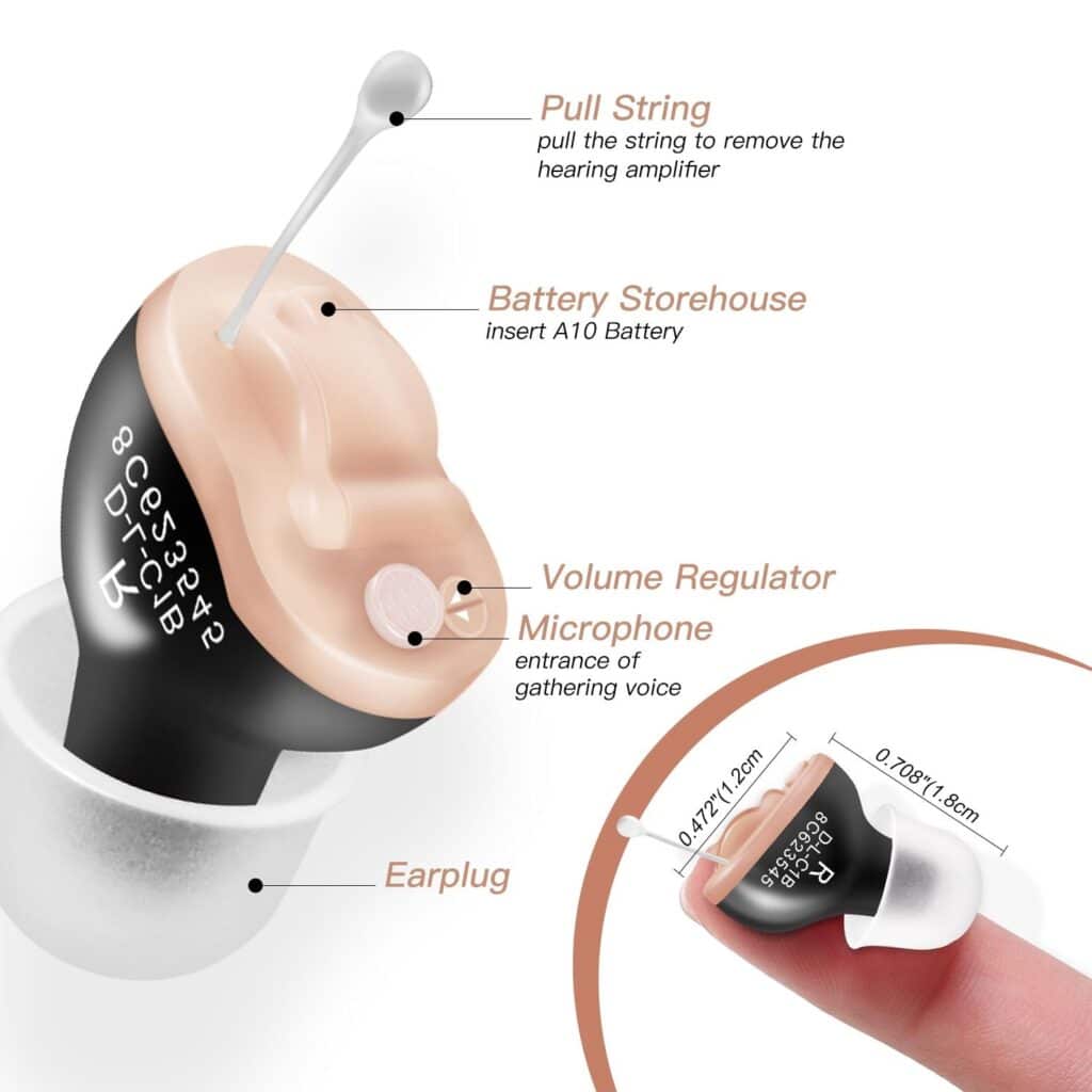 Discrete Wireless Hearing Aids For Hearing Impaired People Battery Duration: 2-4 days  Best Hearing Aids In 2022 New Arrivals Best Sellers