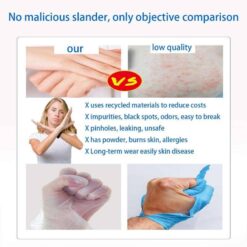 100pcs/Set Protection Gloves Transparent PVC Vinyl Disposable Gloves Dishwashing Latex Rubber Garden Universal For Home Cleaning color: 100pcs  New Arrivals 2020 Fight Coronavirus