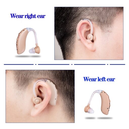 Adjustable Bluetooth Hearing Aid Audiphone Sound Amplifier Deaf Old Man Elderly Listen Music Calls Watching TV Chat color: Blue bluetooth|Blue hearing aid|Khaki bluetooth|Khaki hearing aid  Best Hearing Aids In 2022 New Arrivals Best Sellers