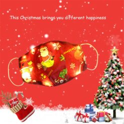 Christmas Lights Glowing Washable Face Mask Cartoons Covers Fashion Mouths Led Mouth Masks Halloween Cosplay Navidad Mascara color: A|B|C|D|G  Face Masks For Adults New Arrivals Protection Against COVID-19 Face Masks Best Sellers