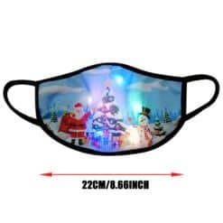 Christmas face Mask. Led Light Up Mask Glowing Christmas Mask Luminous Dust Mask Color Lights Party Rave Mask For Christmas Masquerade Men And Women color: A|B|C|D|E|F|mask bag  Face Masks For Adults New Arrivals Protection Against COVID-19 Face Masks