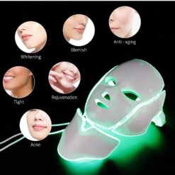 Face + Neck Skin Rejuvenating LED Mask color: EU PLUG (220-240V)|UK PLUG (220-240V)|US PLUG (100-110V)  New Arrivals Skin Care Safest LED Beauty Masks Best Sellers