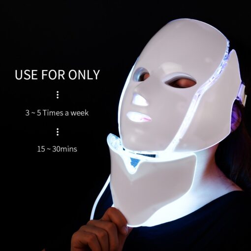 Face + Neck Skin Rejuvenating LED Mask color: EU PLUG (220-240V)|UK PLUG (220-240V)|US PLUG (100-110V)  New Arrivals Skin Care Safest LED Beauty Masks Best Sellers