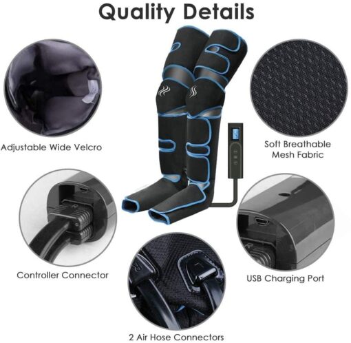 360° Foot air pressure leg massager promotes blood circulation, body massager, muscle relaxation, lymphatic drainage device 2022 1ef722433d607dd9d2b8b7: China|France|Italy|Russian Federation|Saudi Arabia|SPAIN|United States  New Arrivals Foot Pain Relief Best Sellers