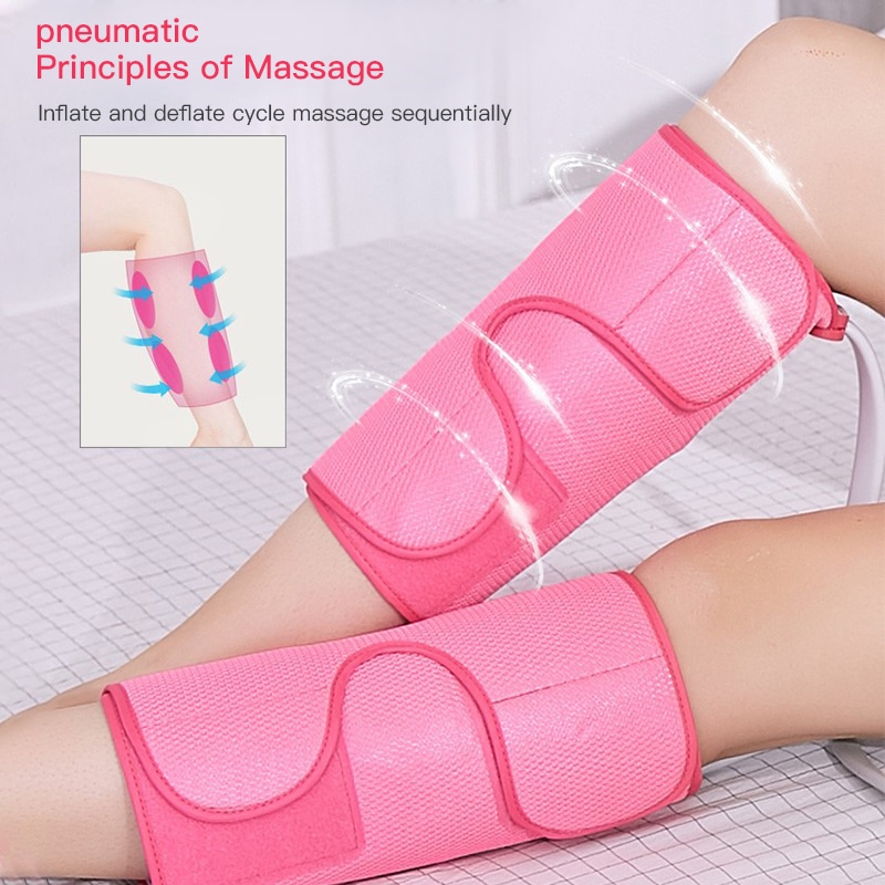 Foot Leg Air Pressure Massager Professional Pressotherapy Leg Massager Air Compression Hot Compress Circulation Muscle Relax