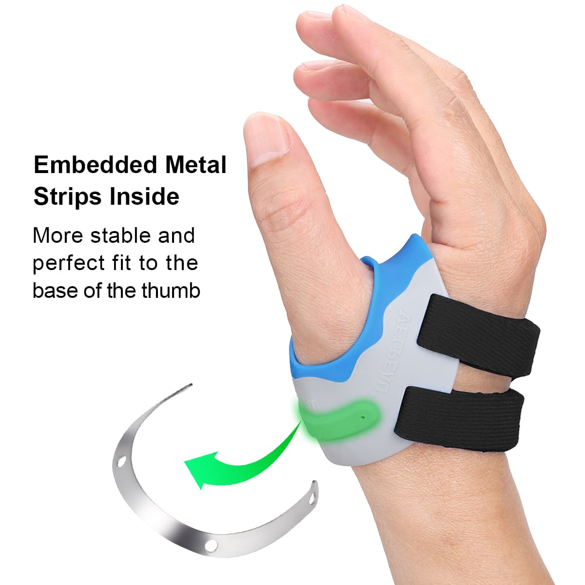 VELPEAU CMC Thumb Orthosis Relieves Arthritis Pain At The Bottom of Thumb Lightweight and Breathable Support Brace With Sleeve
