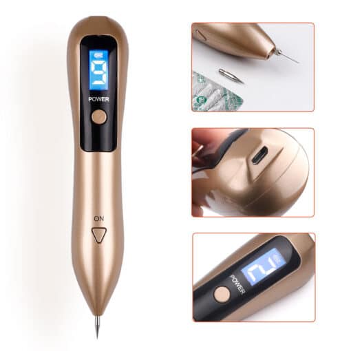 Laser Plasma Pen Freckle Remover Machine LCD Mole Removal Dark Spot Remover Skin Wart Tag Tattoo Remaval Tool Beauty Salon color: Gold|Gold NO BOX|Pink|Pink NO BOX|White NO BOX|White  New Arrivals Uncategorized Skin Care Best Sellers