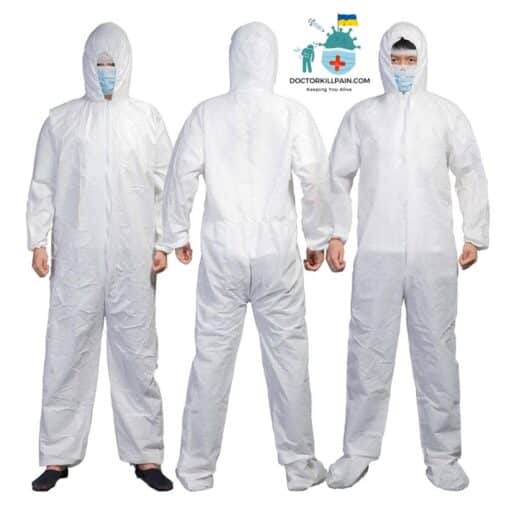 10pc/lot Full Body Coverall Suit color: 10pc|1pc|Dark Blue 1pc|White 1 1pc  New Arrivals Protection Against COVID-19 Protective Suits & Clothing Best Sellers