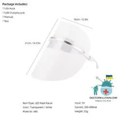 3-in-1 Skin Treatment LED Mask color: 3 Color-USB Recharge|7 Color-USB Recharge|Type-1 White|Type-2 Transparent|Type-3 Wireless  New Arrivals As Seen On TV Skin Care Safest LED Beauty Masks Best Sellers