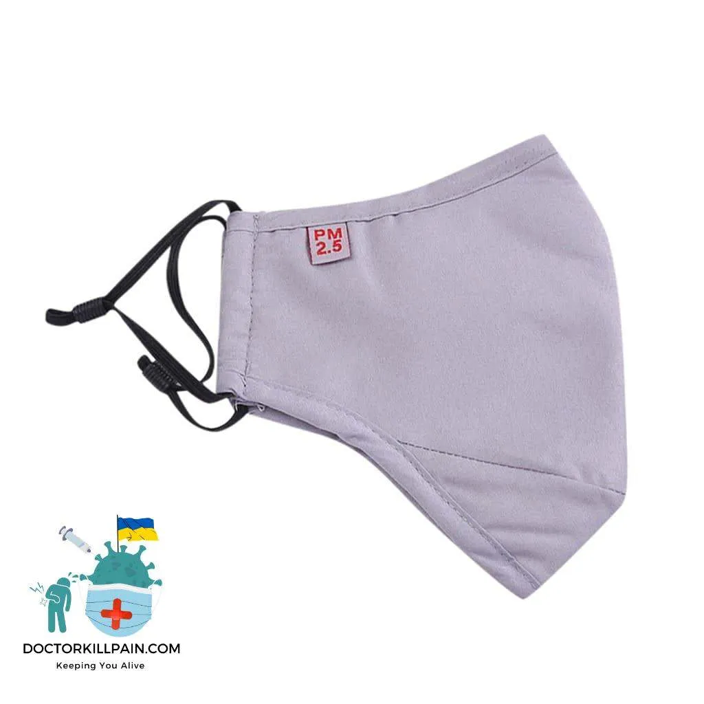 Adjustable Cotton Face Mask color: Pink|Red|Rose Red|Gray with 2 Filters|Black|Blue  New Arrivals Protection Against COVID-19 Face Masks & Face Shields Face Masks Face Masks For Adults Best Sellers