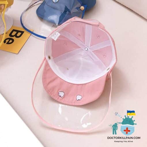 Baby Hat with Removable Face Cover (0-3 years) color: Pink|Black|Blue|Yellow  New Arrivals Protection Against COVID-19 Face Masks & Face Shields Face Shields Face Shields For Kids Best Sellers