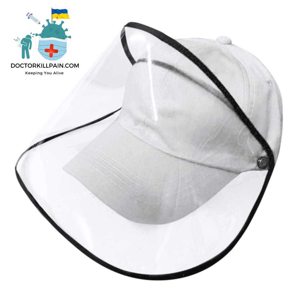 Baby Boy Girl Hats With Protective Face Shield Baseball Cap Kids Anti-spitting Hat Dustproof Cover Peaked Cap Hat Adjustable