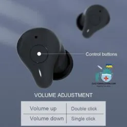 Bluetooth Rechargeable App-Controlled Hearing Aid Amplifiers color: Black  Best Hearing Aids In 2022 New Arrivals As Seen On TV Best Sellers