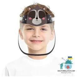 Cartoon Animal Face Shield For Kids With Elastic Band color: A|B|C|D|E|F|G|H  New Arrivals Protection Against COVID-19 Face Masks & Face Shields Face Shields Face Shields For Kids Best Sellers
