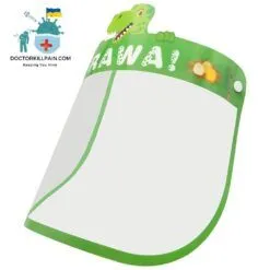 Cartoon Animal Face Shield For Kids With Elastic Band color: A|B|C|D|E|F|G|H  New Arrivals Protection Against COVID-19 Face Masks & Face Shields Face Shields Face Shields For Kids Best Sellers