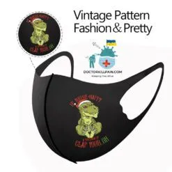 Christmas Dinosaur Face Mask For Kids color: A|B|C|D|E  New Arrivals Protection Against COVID-19 Face Masks & Face Shields Face Masks Safest Face Masks For Kids Best Back to School Face Masks For Kids Best Sellers