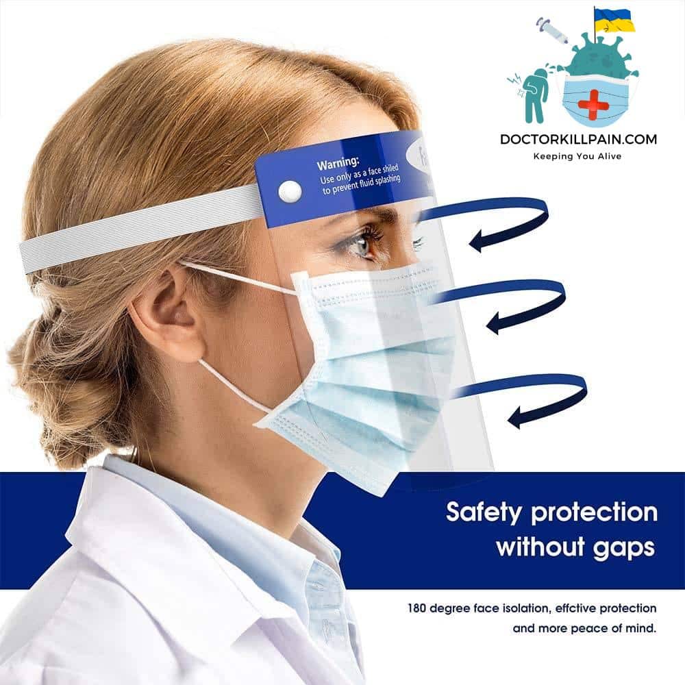 All-Purpose Safety Face Shield Clear Full Face Mask Reusable Breathable Anti-Saliva Protective Hat Windproof Dustproof Shield