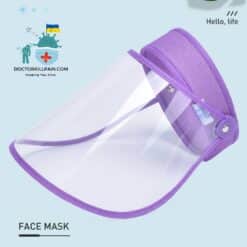 Comfortable Adjustable Anti COVID Face Shield color: Navy|Pink|Purple|Sky Blue  New Arrivals Protection Against COVID-19 Face Masks & Face Shields Face Shields Face Shields For Adults Best Sellers