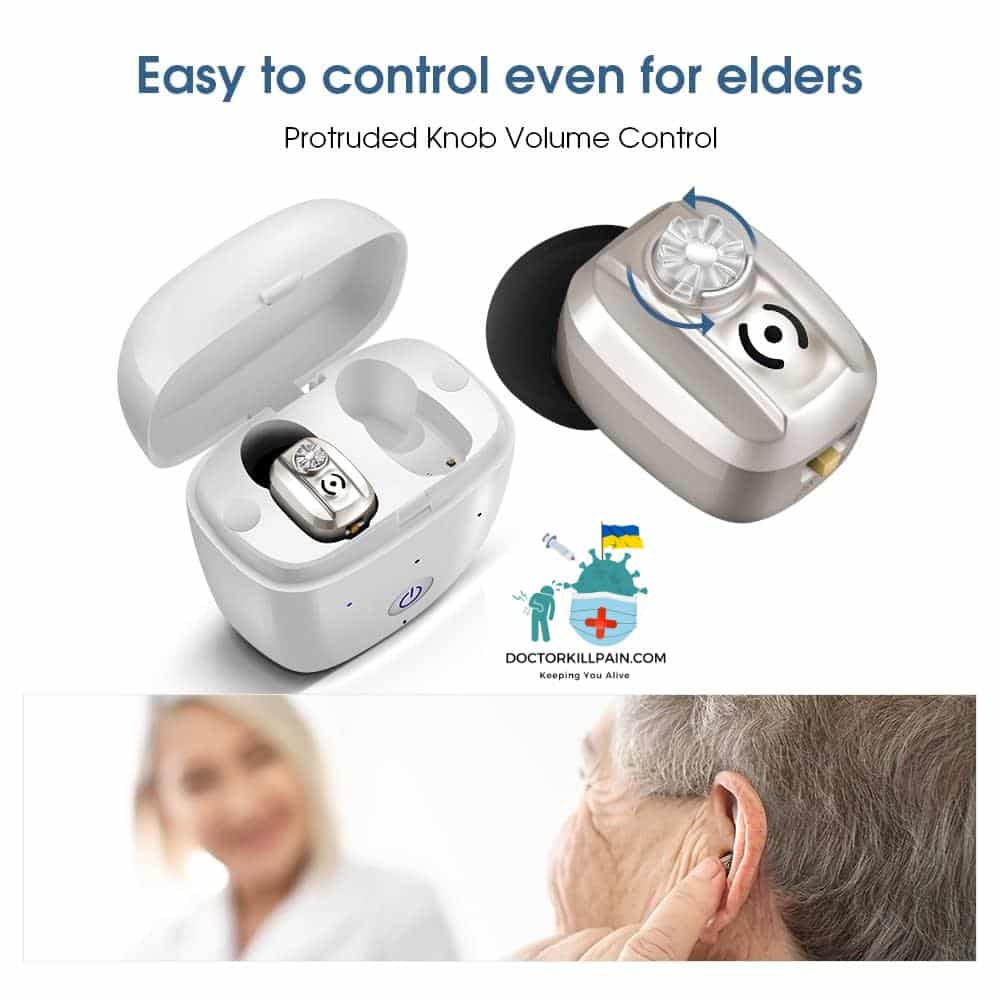 More Glory Mini Invisible Digital Hearing Aid With Charging Box, Suitable For Loudspeakers With Moderate To Severe Hearing Loss