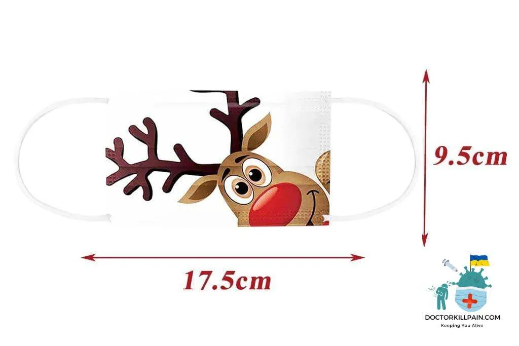 Xmas Disposable Face Mask Disposable Face Mask Adult Cartoon Fashion Christmas Mask For Face Women Halloween Маска Для Лица Xmas Disposable Face Mask Disposable Face Mask Adult Cartoon Fashion Christmas Mask For Face Women Halloween Маска Для Лица