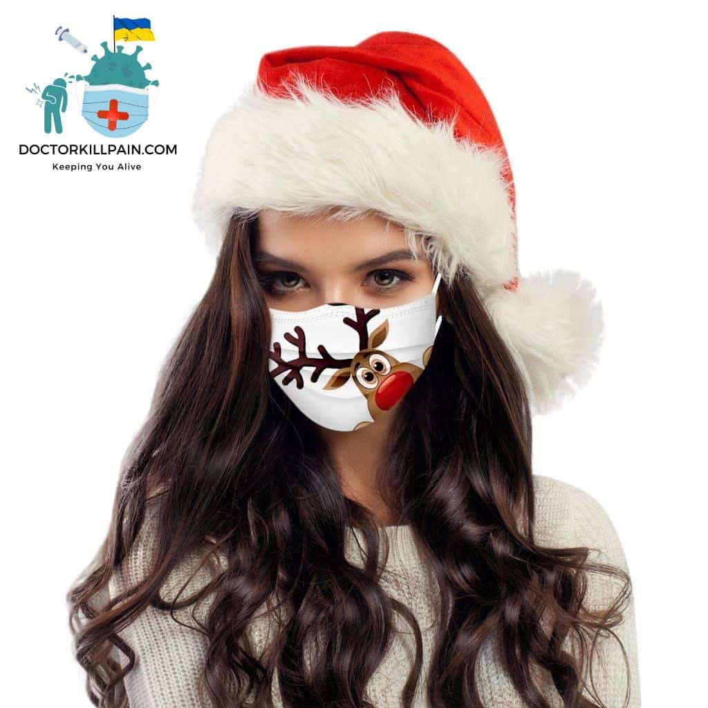 Xmas Disposable Face Mask Disposable Face Mask Adult Cartoon Fashion Christmas Mask For Face Women Halloween Маска Для Лица