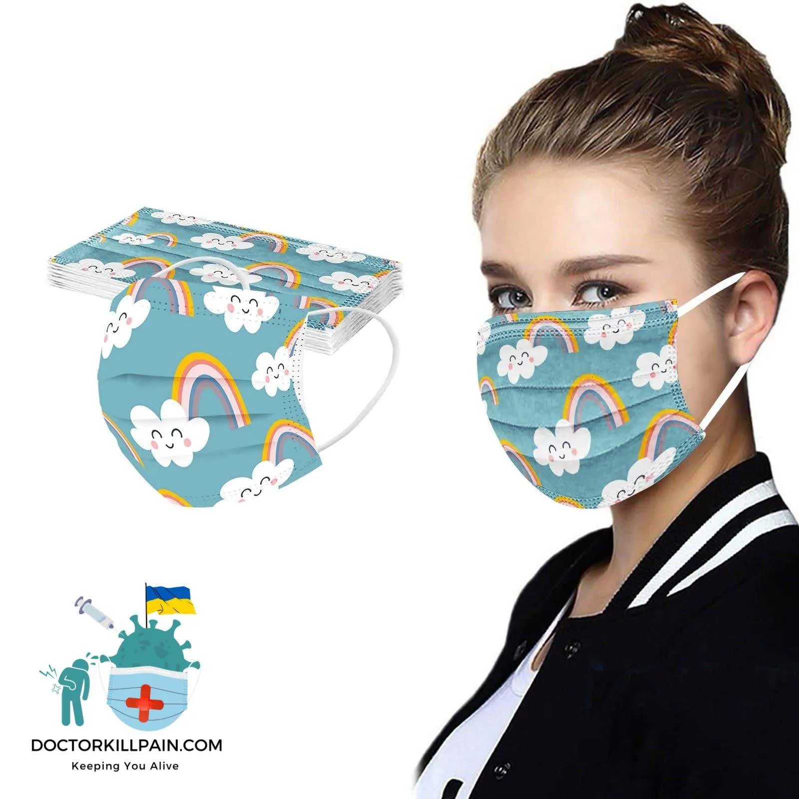 50PCS Mixed Adult Disposable Face Mask Fashion Flower Printed Three-Layer Disposable Face Mask Mascarillas Halloween cosplay 50PCS Mixed Adult Disposable Face Mask Fashion Flower Printed Three-Layer Disposable Face Mask Mascarillas Halloween cosplay