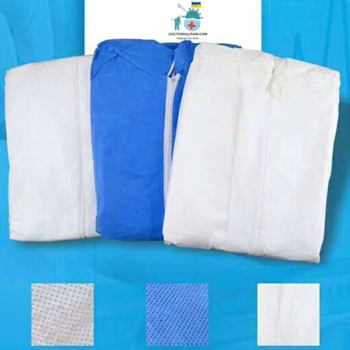 Disposable PPE Suit | Fight Coronavirus color: Blue|White  New Arrivals Protection Against COVID-19 Protective Suits & Clothing Best Sellers