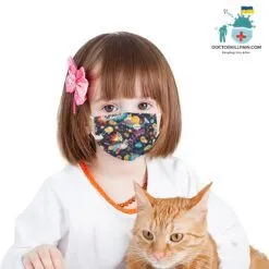 Disposable Preschool Face Masks (10 Pcs) color: A|B|C|D|E  New Arrivals Protection Against COVID-19 Face Masks & Face Shields Face Masks Safest Face Masks For Kids Best Back to School Face Masks For Kids Best Sellers
