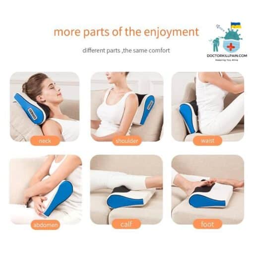Electric Heated Pillow Massager color: Four-button black|Four-button blue|Four-button gold|mini version|six-button black|six-button gold  New Arrivals As Seen On TV Best Sellers
