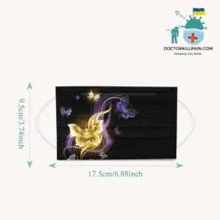 Elegant Shiny Butterflies Disposable Face Masks For Women (50 Masks) color: A 50PCS|B 50PCS|C 50PCS|D 50PCS|E 50PCS|F 50PCS  New Arrivals Protection Against COVID-19 Face Masks & Face Shields Face Masks Face Masks For Adults Best Sellers