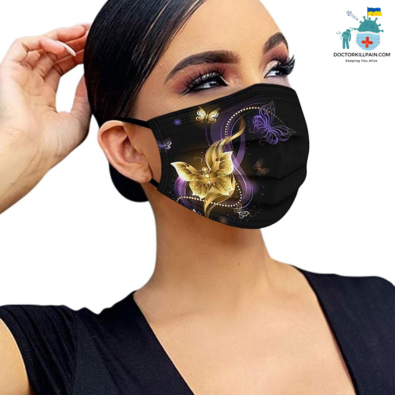 Adult Face Mask. 50pc Disposable Masks Butterflies Mask for Women Fashion Covers Fashion Mouths 3-ply Proteccion Face Masks Halloween Cosplay