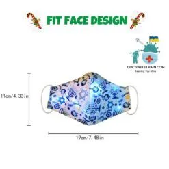 Face Mask With Christmas Lights color: A|B|C|D|E|F|G  New Arrivals Protection Against COVID-19 Face Masks & Face Shields Face Masks Face Masks For Adults Best Sellers